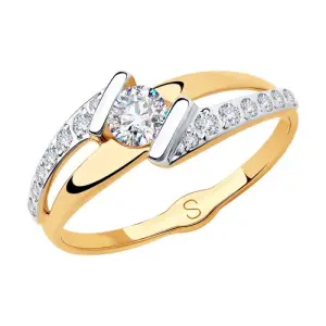 Кольцо  золото 018208 (Sokolov и Diamant, Россия)