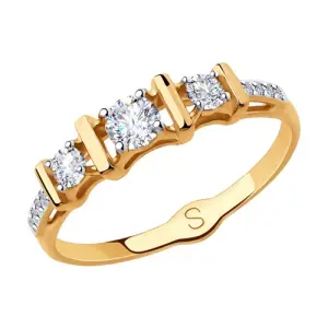 Кольцо  золото 018345 (Sokolov и Diamant, Россия)