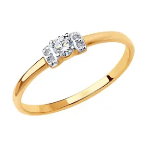 Кольцо  золото 018409 (Sokolov и Diamant, Россия)