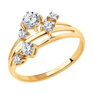 Кольцо  золото 018491-4 (Sokolov и Diamant, Россия)