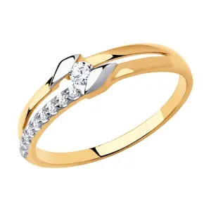 Кольцо  золото 018572-4 (Sokolov и Diamant, Россия)