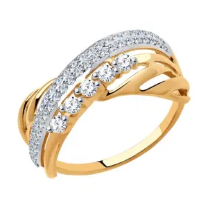 Кольцо  золото 018582 (Sokolov и Diamant, Россия)
