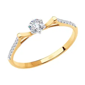 Кольцо  золото 018647 (Sokolov и Diamant, Россия)