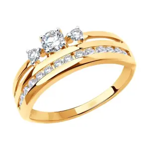 Кольцо  золото 018703-4 (Sokolov и Diamant, Россия)