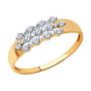 Кольцо  золото 018959 (Sokolov и Diamant, Россия)