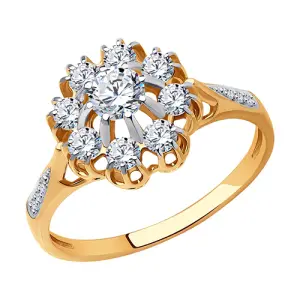Кольцо  золото 019040 (Sokolov и Diamant, Россия)