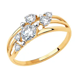 Кольцо  золото 019216 (Sokolov и Diamant, Россия)