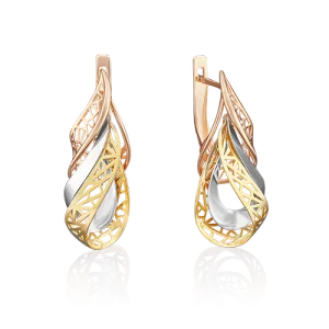 Серьги  золото 02-3751-00-000-1140-48 (Platina Jewellery, Россия)