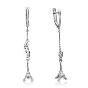 Серьги Платина серебро 02-4364-00-000-0200-68 (Platina Jewellery, Россия)