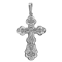Крест  серебро 10140.5 (Аквамарин, Россия)