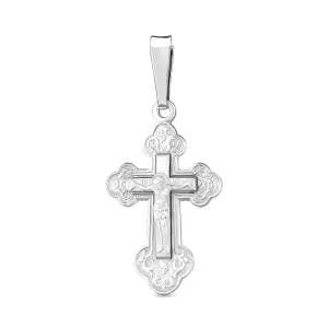 Крест  серебро 10223.5 (Аквамарин, Россия)