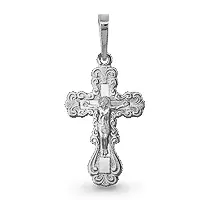 Крест Аквамарин серебро 10226.5 (Аквамарин, Россия)