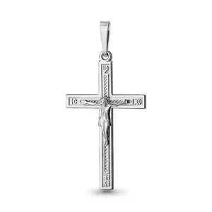 Крест  серебро 10321.5 (Аквамарин, Россия)