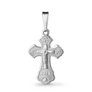 Крест  серебро 10346.5 (Аквамарин, Россия)