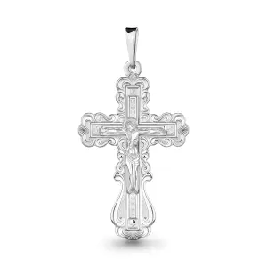 Крест  серебро 10622.5 (Аквамарин, Россия)
