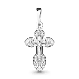Крест Аквамарин серебро 10714.5 (Аквамарин, Россия)