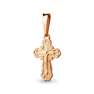 Крест  золото 11206.1 (Аквамарин, Россия)