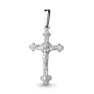 Крест  серебро 11826.5 (Аквамарин, Россия)
