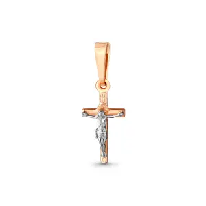 Крест  золото 11941.1 (Аквамарин, Россия)