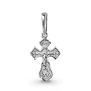 Крест Аквамарин серебро 11961.5 (Аквамарин, Россия)