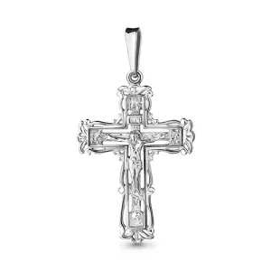 Крест  серебро 11968.5 (Аквамарин, Россия)