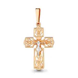 Крест  золото 12011.1 (Аквамарин, Россия)