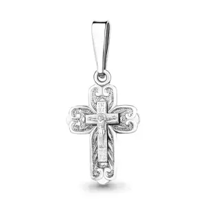 Крест Аквамарин серебро 12030.5 (Аквамарин, Россия)