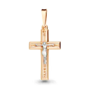 Крест Аквамарин золото 12098.1 (Аквамарин, Россия)