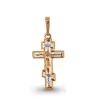 Крест  золото 12141.1 (Аквамарин, Россия)