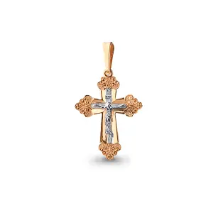 Крест Аквамарин золото 14616.1 (Аквамарин, Россия)