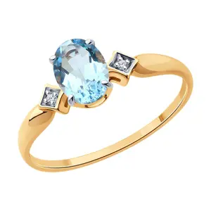 Кольцо  золото 51-310-01919-1 (Sokolov и Diamant, Россия)