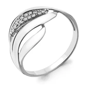 Кольцо  серебро 64988А.5 (Аквамарин, Россия)