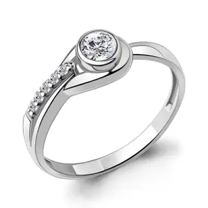 Кольцо Аквамарин серебро 67433А.5 (Аквамарин, Россия)