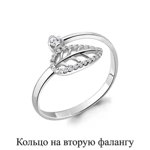 Кольцо  серебро 67515А.5 (Аквамарин, Россия)