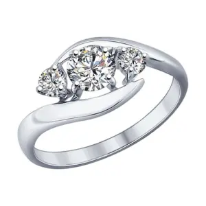 Кольцо  серебро 89010040 (Sokolov и Diamant, Россия)