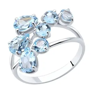 Кольцо  серебро 92010008 (Sokolov и Diamant, Россия)
