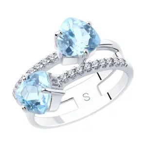 Кольцо  серебро 92011885 (Sokolov и Diamant, Россия)