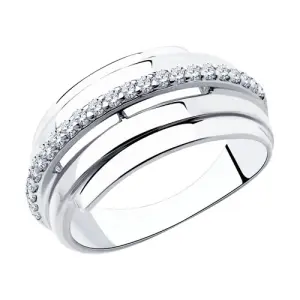 Кольцо  серебро 94-110-00426-1 (Sokolov и Diamant, Россия)
