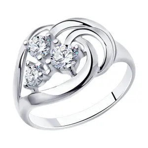 Кольцо  серебро 94-110-00542-1 (Sokolov и Diamant, Россия)