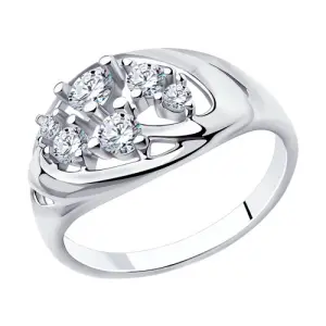 Кольцо  серебро 94-110-00559-1 (Sokolov и Diamant, Россия)
