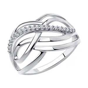 Кольцо  серебро 94-110-00696-1 (Sokolov и Diamant, Россия)