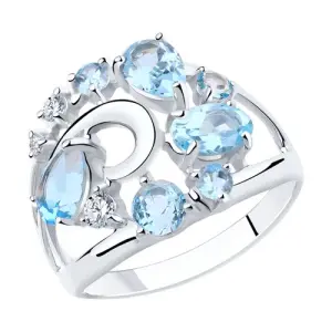 Кольцо  серебро 94-310-00463-1 (Sokolov и Diamant, Россия)