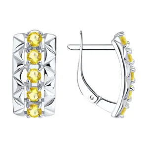 Серьги Diamant серебро 94-320-00800-3 (Sokolov и Diamant, Россия)
