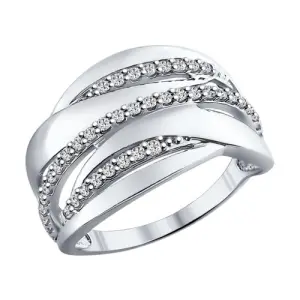 Кольцо  серебро 94011861 (Sokolov и Diamant, Россия)