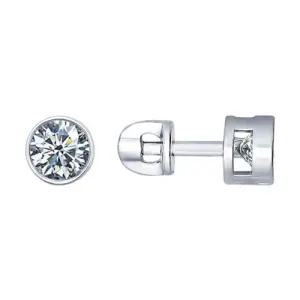 Серьги  серебро 94021745 (Sokolov и Diamant, Россия)