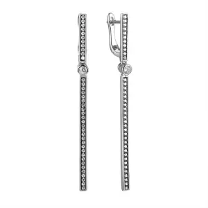 Серьги  серебро CZ-E00634-X-WB-W-X-W (Fresh Jewellery, Россия)
