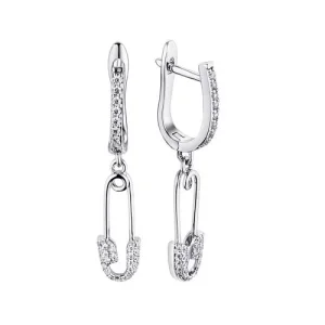 Серьги  серебро CZ-E02394-X-W-X-X-W (Fresh Jewellery, Россия)