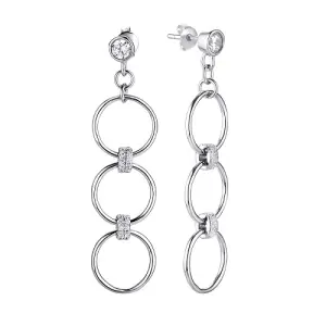 Серьги  серебро CZ-E03167-X-W-W-X-W (Fresh Jewellery, Россия)