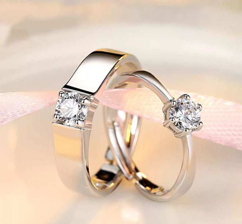 обручальные кольца с бриллиантом
