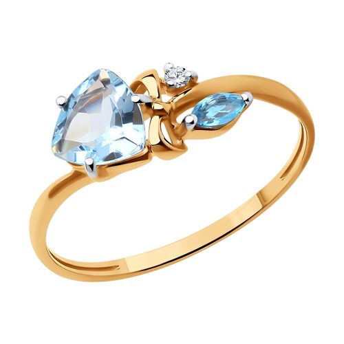 Кольцо Sokolov и Diamant золото